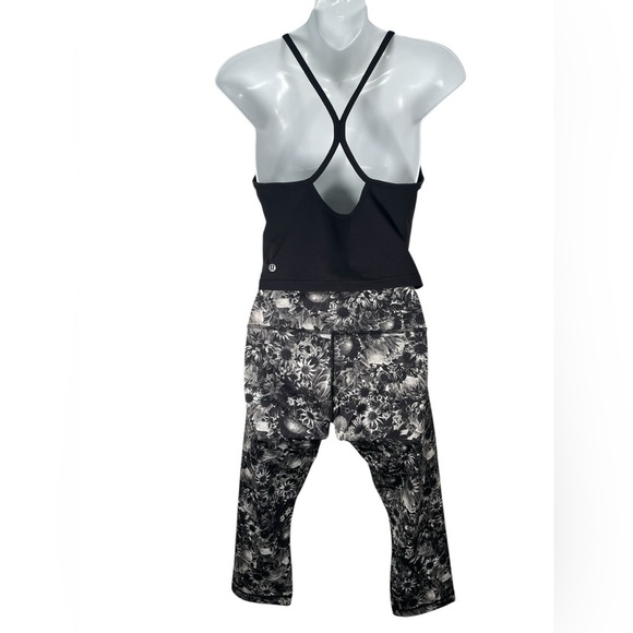 LULULEMON Wunder Under crop leggings Florabunga print - Picture 4 of 12